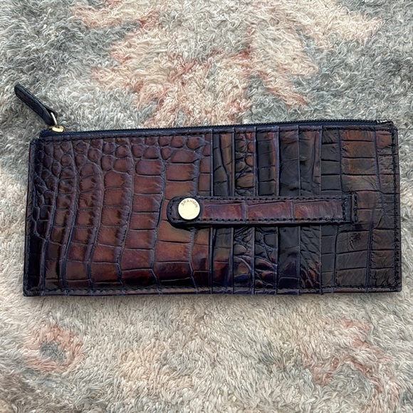 Crocodile Embossed Leather Wallet - Picture 1 of 2